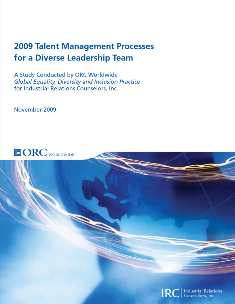 Talent Management Processes for a Diverse Leadership Team